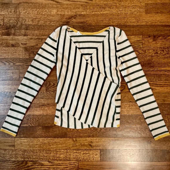 Moth Anthropologie Glyn reversible wrap striped - Picture 2 of 7